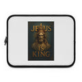 Jesus Is King Laptop Sleeve — Christian Inspirational Protective Sleeve